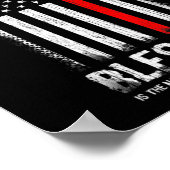 Eén natie onder God USA Patriot Veteran Poster (Hoek)