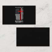 Eén natie onder God USA Patriot Veteran Visitekaartje (Voorkant / Achterkant)