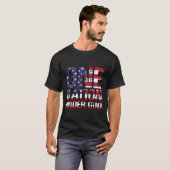 Eén natie onder God vlag 4 juli Patriottisch CH T-shirt (Voorkant volledig)