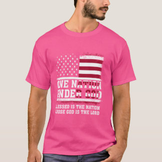 Een natie onder God zegene is de natie waarvan G T-shirt
