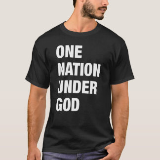 Eén natie onder goed gedurfd ontwerp t-shirt
