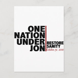 Eén natie onder Jon (Herstelsaniteit) Briefkaart