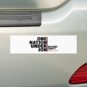een natie onder jon ( stewart ) bumpersticker (Op auto)