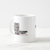 een natie onder jon ( stewart ) koffiemok (Voorkant links)