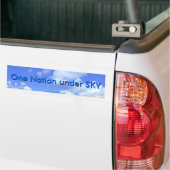 Eén natie onder SKY Bumpersticker (Op Truck)