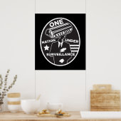 Één Natie onder Toezicht Druk Poster (Keuken)