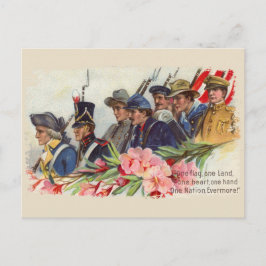 Eén natie  patriottisch Briefkaart