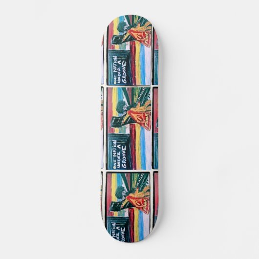 EEN NATIE PERSOONLIJK SKATEBOARD (Voorkant)