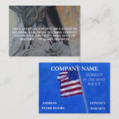 "Een natie van goed geïnformeerde mannen.." -Visit Visitekaartje (Voorkant / Achterkant)