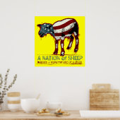 Een natie van Poster van schapen (Keuken)
