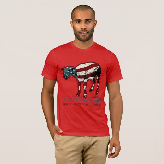 Een natie van schaap T-Shirt (Voorkant volledig)
