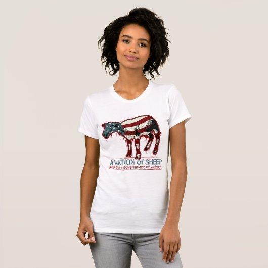 Een natie van schaap T-Shirt (Voorkant volledig)