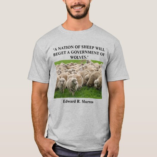 EEN NATIE VAN SCHAPENS Mannen Basic T-Shirt (Voorkant)
