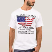 EEN NATIE VERDEELD ONDER EEN FASCISTISCHE DICTATOR T-SHIRT (Voorkant)