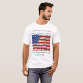 Een Nation Divided-GOD BLESS AMERICA in Rode lette T-shirt (Voorkant volledig)
