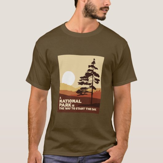 Een nationaal park is een manier om te beginnen t-shirt (Voorkant)