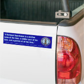 Een nationale garde bumpersticker (Op Truck)
