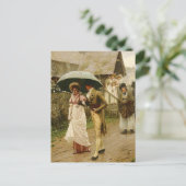 Een natte zondagochtend briefkaart (Staand voorkant)