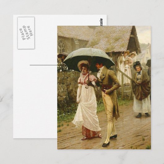 Een natte zondagochtend briefkaart (Voorkant / Achterkant)