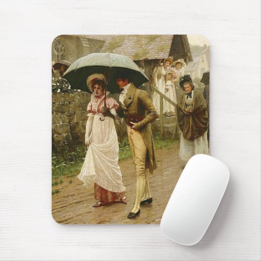 Een natte zondagochtend muismat (Met muis)