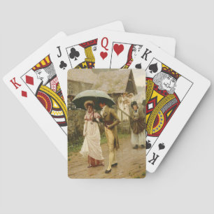 Een natte zondagochtend pokerkaarten