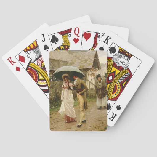 Een natte zondagochtend pokerkaarten (Achterkant)