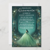Een Natuur Tree Witch Enchanted Forest Quinceanera Kaart (Voorkant)