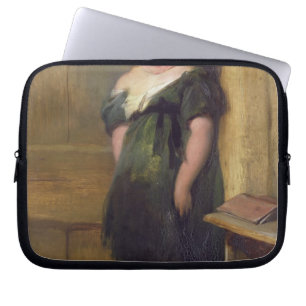 Een Naughty Child (olie op doek) Laptop Sleeve