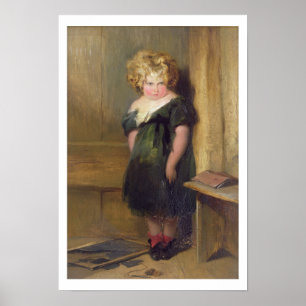 Een Naughty Child (olie op doek) Poster