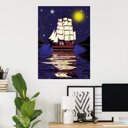 Een Nautical Dream Poster (Thuiskantoor)