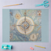 Een nautisch kompas serie ontwerp 8 tissuepapier (Craft)