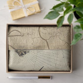 Een nautische kaart serie ontwerp 10 tissuepapier (Geschenk)