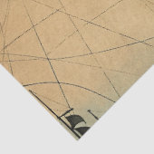 Een nautische kaart serie ontwerp 6 tissuepapier (Detail)