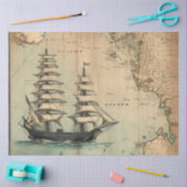 Een nautische kaart serie ontwerp 7 tissuepapier (Craft)