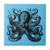 Een nautische reis voor uw  octopus tegeltje (Voorkant)