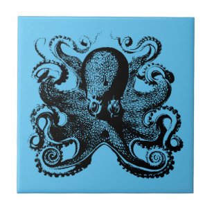 Een nautische reis voor uw  octopus tegeltje