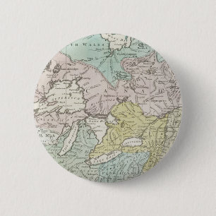 Een nauwkeurige kaart van Canada, 1761 Ronde Button 5,7 Cm