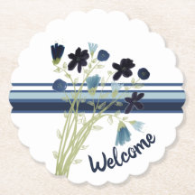 Een Navy Blue Floral