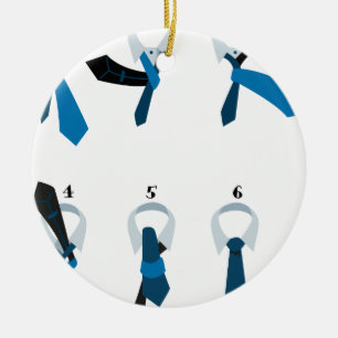 Een Necktie binden Keramisch Ornament