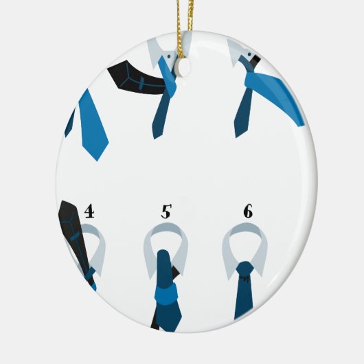 Een Necktie binden Keramisch Ornament (Links)