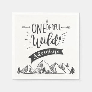 Een nederful Wild Adventure Paper Napkins Boy Servet