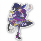 Een Neko Witch Sticker (Voorkant)