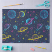 Een Neon Cosmos-serie ontwerp 3 Tissuepapier (Craft)