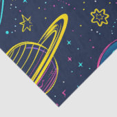 Een Neon Cosmos-serie ontwerp 3 Tissuepapier (Detail)