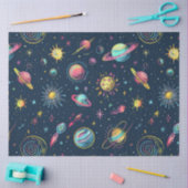 Een Neon Cosmos-serie ontwerp 4 Tissuepapier (Craft)