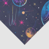 Een Neon Cosmos-serie ontwerp 9 Tissuepapier (Detail)