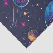 Een neon kosmos serie ontwerp 9 tissuepapier (Detail)