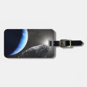 Een Neptunus kleine maan hippokamp. Bagagelabel (Voorkant horizontaal)