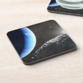 Een Neptunus kleine maan hippokamp. Bier Onderzetter (Linkerzijde)