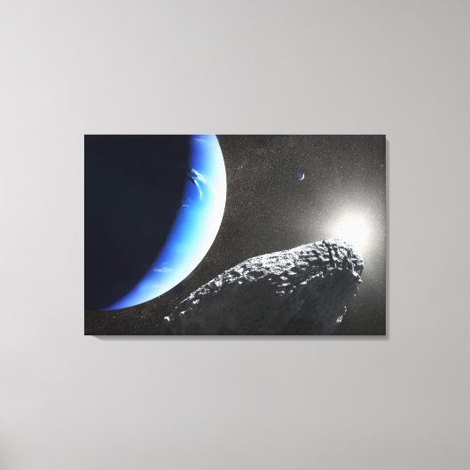 Een Neptunus kleine maan hippokamp. Canvas Afdruk (Voorkant)